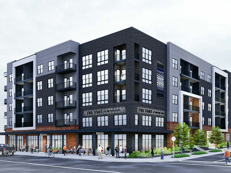 (Image) Rendering of The Fort at the Railyard, an affordable housing development by TWG