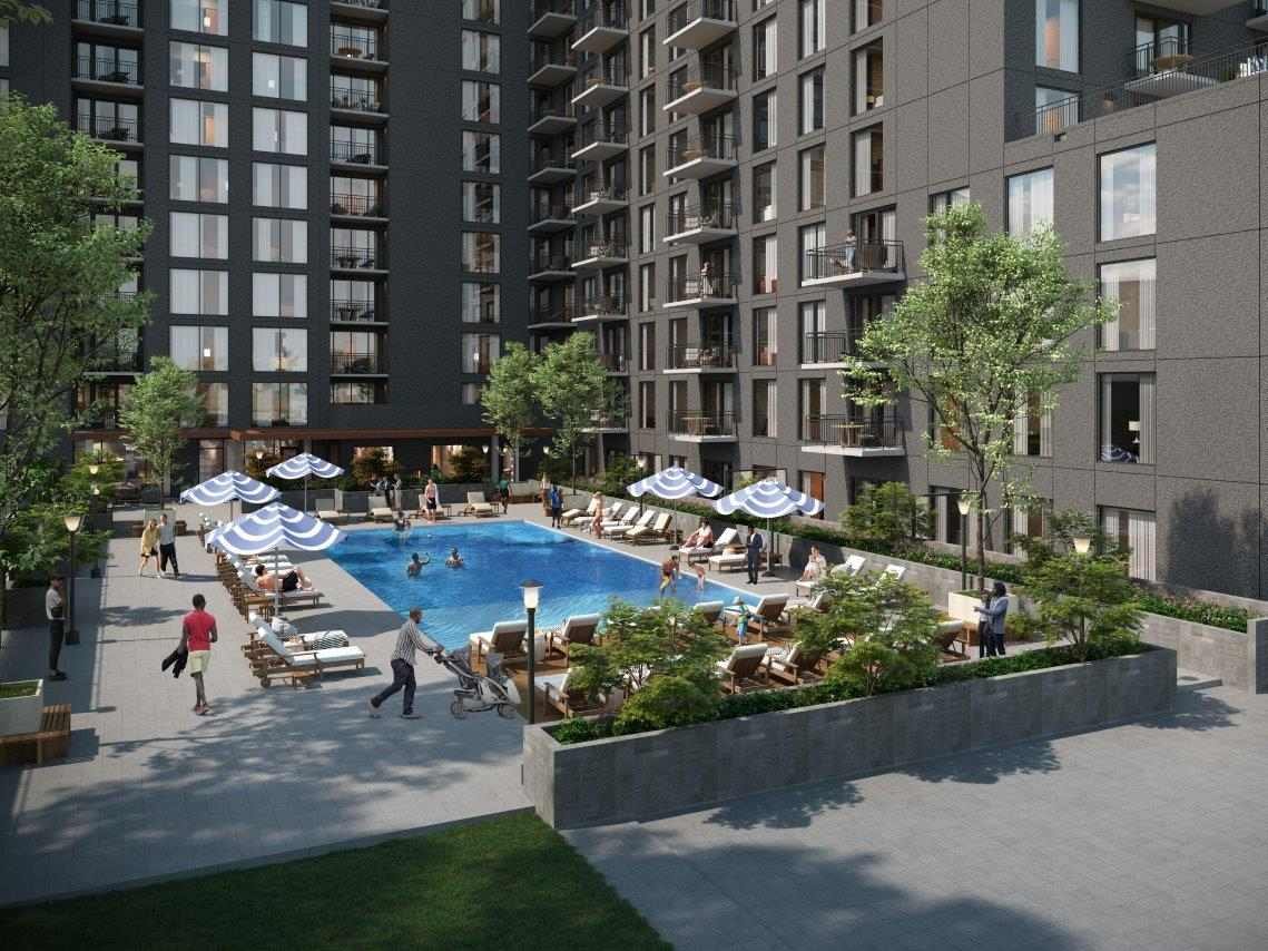 Rendering of the 350-unit luxury apartment development breaking ground in Atlanta